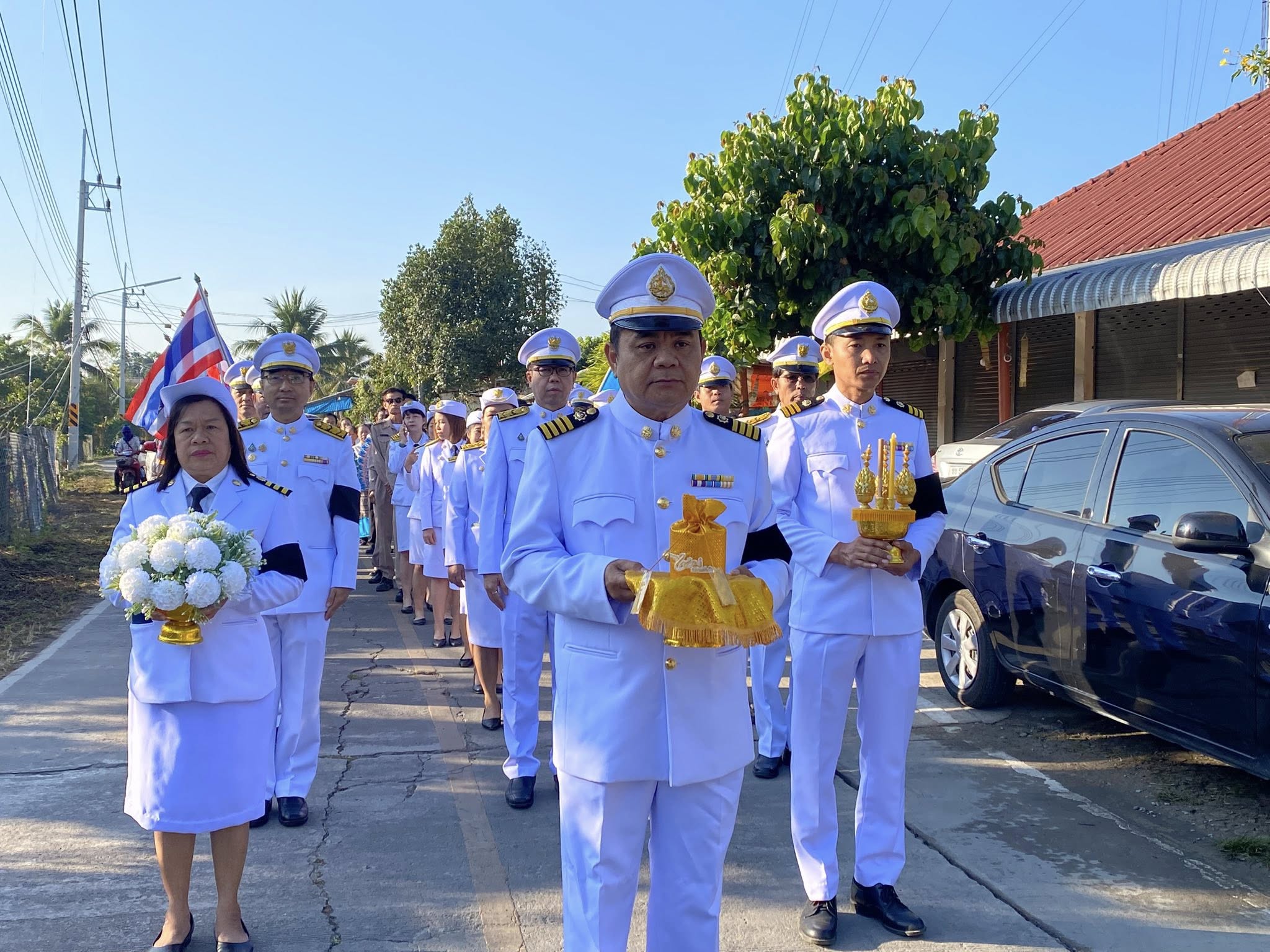 พิธีแห่อัญเชิญเงินขวัญพระราชทานกองทุนแม่ของแผ่นดินบ้านท่ารวมใจ หมู่ที่7 ตำบลสันกลาง อำเภอสันป่าตอง ประจำปี 2568 